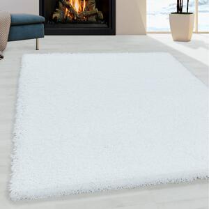 Chlupatý kusový koberec Sydney Shaggy 3000 white | Bílá Typ: 60x110 cm