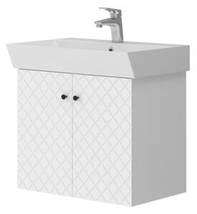 Lavedo Tessera White 60 koupelnová skříňka s umyvadlem