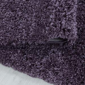 Chlupatý kusový koberec Sydney Shaggy 3000 violett kruh | Fialová Typ: kulatý 80x80 cm