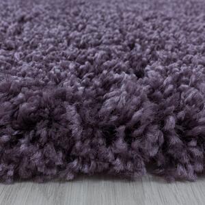 Chlupatý kusový koberec Sydney Shaggy 3000 violett kruh | Fialová Typ: kulatý 200x200 cm