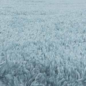 Chlupatý kusový koberec Fluffy Shaggy 3500 blue kruh | Modrá Typ: kulatý 80x80 cm