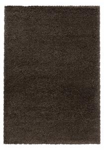 Chlupatý kusový koberec Fluffy Shaggy 3500 brown | Hnědá Typ: 80x150 cm