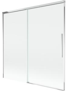 Mexen Rox posuvná dvoudílná vanová zástěna 160 x 150 cm, transparentní, chrom - 8C9-160-001-01-00