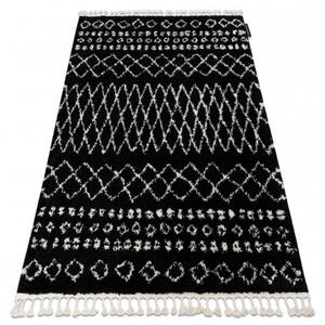 Dywany Luszczow Kusový koberec BERBER ETHNIC 63802, černá bílá Rozměr koberce: 80 x 150 cm