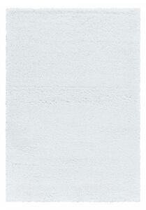 Chlupatý kusový koberec Fluffy Shaggy 3500 white | Bílá Typ: 80x150 cm