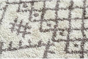 Koberec BERBER TANGER B5940, krémovo hnědý střapce, Maroko Shaggy velikost 80x150 cm | krásné koberce cz