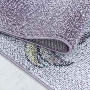 Dětský kusový koberec Funny 2102 violet kruh | Fialová Typ: kulatý 120x120 cm