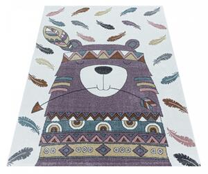 Dětský kusový koberec Funny 2104 violet | Vícebarevná Typ: 120x170 cm