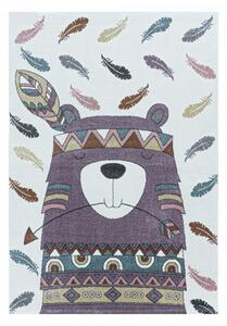 Dětský kusový koberec Funny 2104 violet | Vícebarevná Typ: 80x150 cm