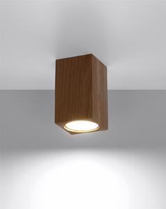Stropní svítidlo Keke, 1x dřevěné stínítko