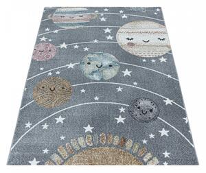 Dětský kusový koberec Funny 2105 grey | Šedá Typ: 120x170 cm