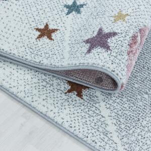 Dětský kusový koberec Funny 2105 white | Bílá Typ: 120x170 cm