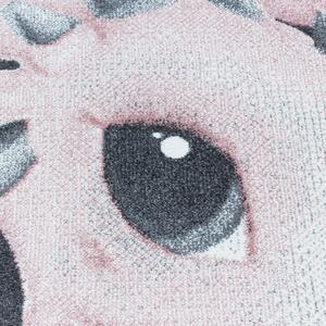 Dětský kusový koberec Funny 2107 pink kruh | Vícebarevná Typ: kulatý 160x160 cm