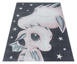 Dětský kusový koberec Funny 2107 pink | Vícebarevná Typ: 140x200 cm