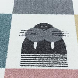 Dětský kusový koberec Funny 2108 multi kruh | Vícebarevná Typ: kulatý 160x160 cm