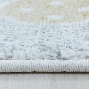 Dětský kusový koberec Lucky 3611 white kruh | Bílá Typ: kulatý 120x120 cm