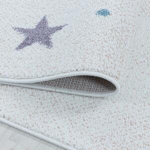 Dětský kusový koberec Lucky 3613 white kruh | Bílá Typ: kulatý 120x120 cm