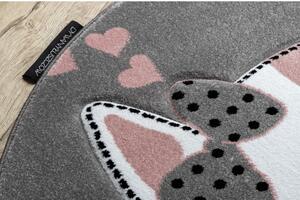 Kulatý koberec PETIT Kotě, šedý velikost kruh 160 cm | krásné koberce cz