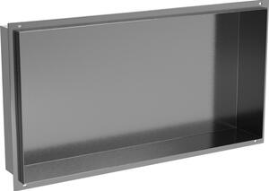 Mexen X-Wall-NR vestavná police bez lemu 60 x 30 cm, gun gray kartáčovaná - 19E1603010