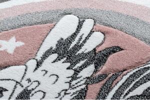 Kulatý koberec PETIT PONY Poník, růžový velikost kruh 160 cm | krásné koberce cz