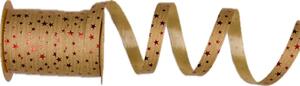 Stuha vánoční STARRY SHINE NATURAL béžová 10mm x 15m (1,60Kč/m)