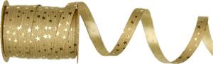 Stuha vánoční STARRY SHINE RUSTIC GOLD béžová 10mm x 15m (1,60Kč/m)