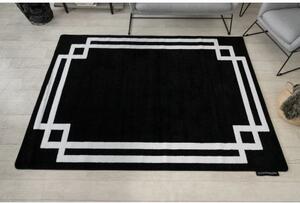 Koberec HAMPTON Lux černý velikost 80x150 cm | krásné koberce cz