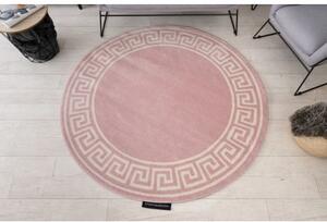 Kulatý koberec HAMPTON Grecos, Řecký růžový velikost kruh 160 cm | krásné koberce cz