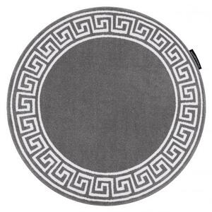 Kulatý koberec HAMPTON Grecos Řecký, šedý velikost kruh 120 cm | krásné koberce cz