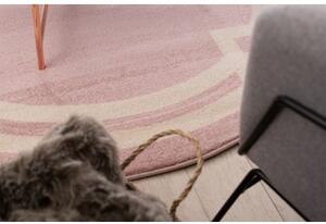 Kulatý koberec HAMPTON Lux růžový velikost kruh 160 cm | krásné koberce cz