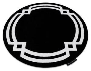 Kulatý koberec HAMPTON Lux černý velikost kruh 160 cm | krásné koberce cz