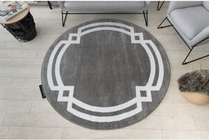 Kulatý koberec HAMPTON Lux šedý velikost kruh 120 cm | krásné koberce cz