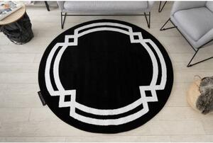 Kulatý koberec HAMPTON Lux černý velikost kruh 120 cm | krásné koberce cz