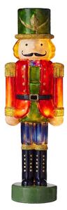 X-MAS LED Louskáček skleněný 30 cm - červená