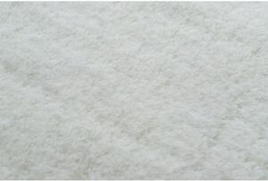 Kulatý koberec BUNNY bílá, imitace králíčí kožešiny velikost kruh 120 cm | krásné koberce cz