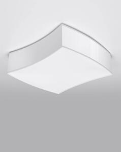 Stropní svítidlo Square, 1x bílé plastové stínítko, (bílý plast)
