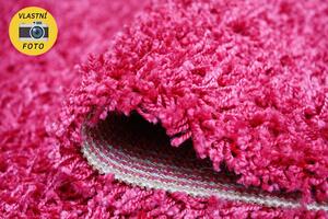 Chlupatý kusový koberec Expo Shaggy růžový 5699-322 Typ: 200x290 cm