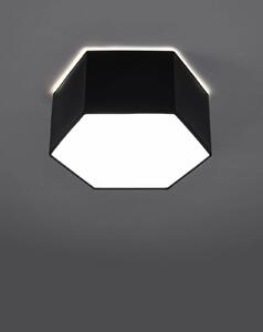 Stropní svítidlo Sunde 1, 1x černé plastové stínítko, (bílý plast)