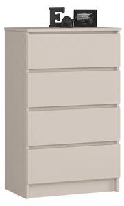 Ak furniture Komoda CLP K60 4SZ 60 cm kašmír