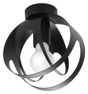 Stropní svítidlo Tulos, 1x černé kovové stínítko