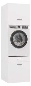 TP Living Koupelnová skříňka na pračku s nástavcem POLA 2S 64 cm bílá