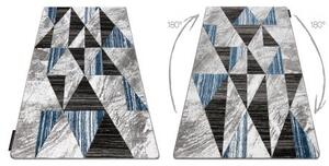 Koberec ALTER Nano trojúhelníky modrý velikost 120x170 cm | krásné koberce cz