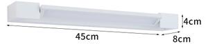 Brilagi- LED Koupelnové osvětlení zrcadla AQUA LINE LED/12W/230V 45 cm IP44 bílá