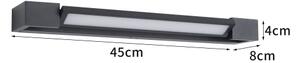 Brilagi-LED Koupelnové osvětlení zrcadla AQUA LINE LED/12W/230V 45 cm IP44 černá