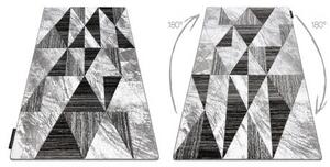 Koberec ALTER Nano trojúhelníky šedá velikost 120x170 cm | krásné koberce cz