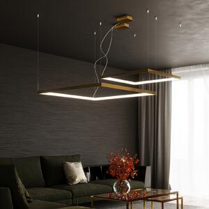 Thoro Lighting Stropní závěsná lampa - Nelya L - zlatá 4000K