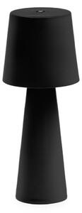 Kave Home Černá kovová zahradní stolní LED lampa Arenys S
