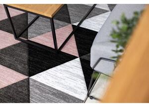 Koberec ALTER Rino trojúhelníky růžový velikost 120x170 cm | krásné koberce cz