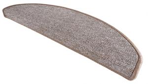 Nášlapy na schody Astra půlkruh | béžové Velikost nášlapu: 24 x 65 cm, Tvar: Půlkruh