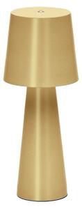 Kave Home Zlatá kovová zahradní stolní LED lampa Arenys S